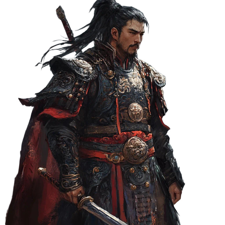 Ming Warrior Vinyl Car Decal Sticker – Waterproof & UV-Resistant 8"