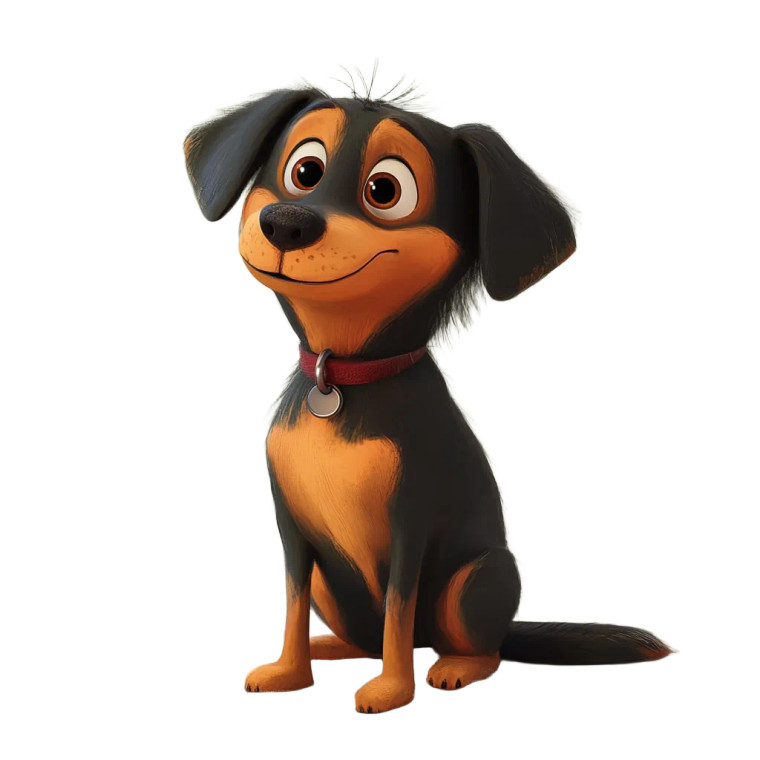 Stray Dog Pixar Vinyl Car Decal Sticker – Waterproof & UV-Resistant 8"