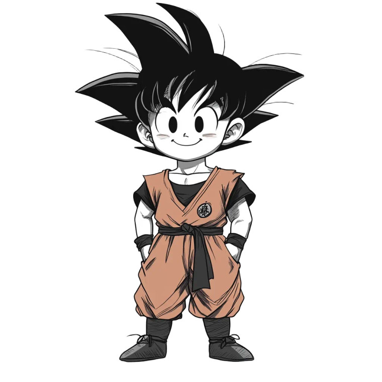 Kid Goku Vinyl Car Decal Sticker – Waterproof & UV-Resistant 8"