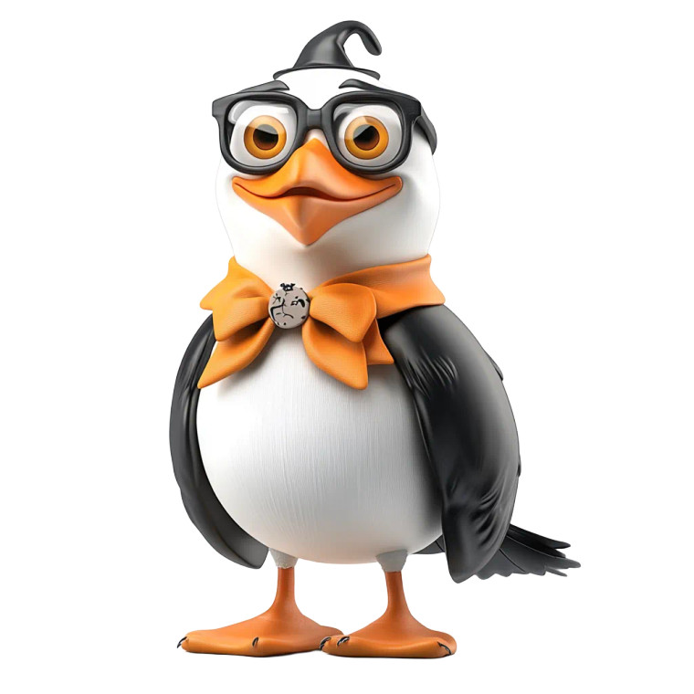 Cartoon Halloween Seagull Vinyl Car Decal Sticker – Waterproof & UV-Resistant 8"