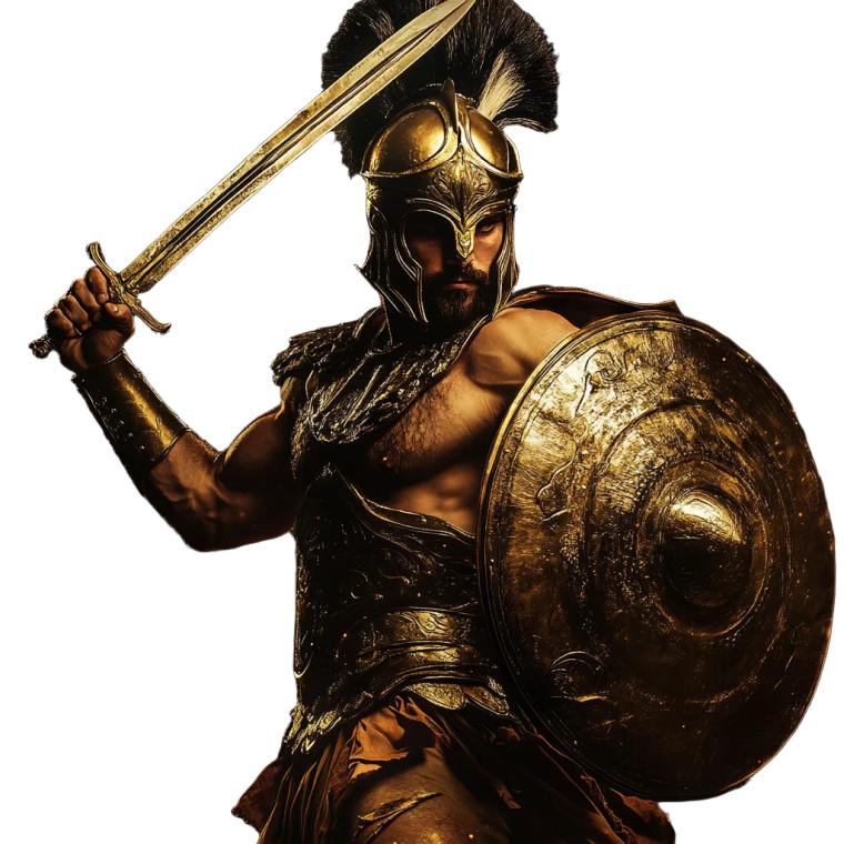 Greek God Ares Vinyl Car Decal Sticker – Waterproof & UV-Resistant 8"