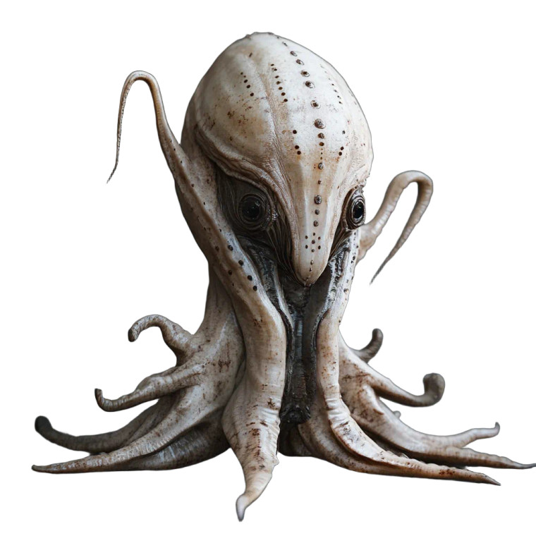 Alien Deep Sea Vinyl Car Decal Sticker – Waterproof & UV-Resistant 8"