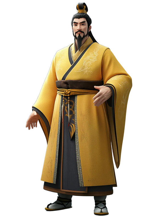 Tang Taizong Portrait Vinyl Car Decal Sticker – Waterproof & UV-Resistant 8"