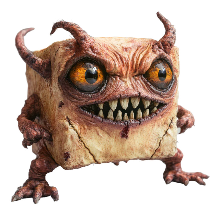 Sugar Cube Troll Vinyl Car Decal Sticker – Waterproof & UV-Resistant 8"