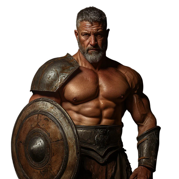 Ancient Greek Gladiator V2 Vinyl Car Decal Sticker – Waterproof & UV-Resistant 8"