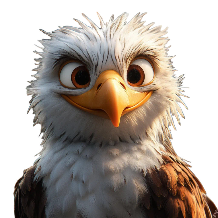 Disney Eagle Vinyl Car Decal Sticker – Waterproof & UV-Resistant 8"