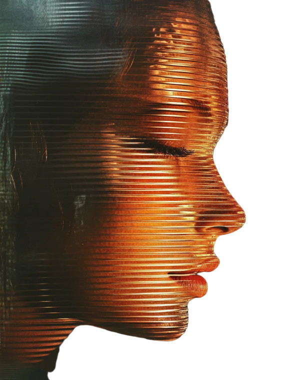 Illuminated Profile Vinyl Car Decal Sticker – Waterproof & UV-Resistant 8"