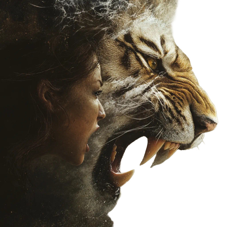 Determined And Fierce Vinyl Car Decal Sticker – Waterproof & UV-Resistant 8"