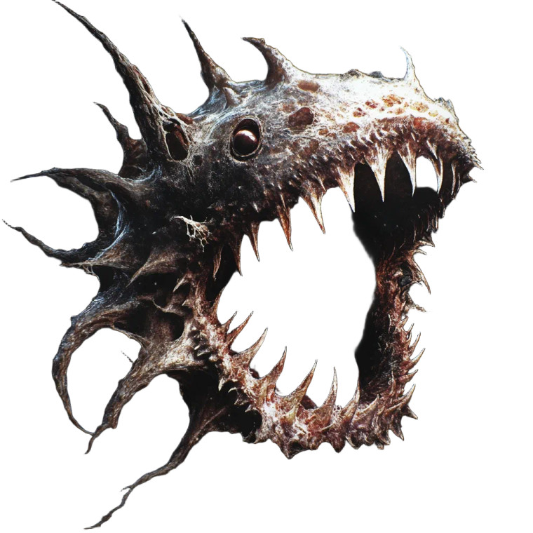 Celestial Monstrous Creature Vinyl Car Decal Sticker – Waterproof & UV-Resistant 8"