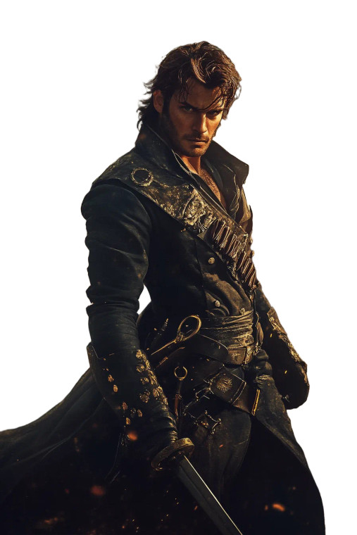 Swashbuckler Adventure Vinyl Car Decal Sticker – Waterproof & UV-Resistant 8"