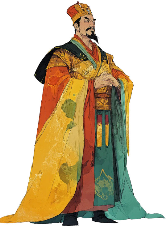 Tang Dynasty Emperor V3 Vinyl Car Decal Sticker – Waterproof & UV-Resistant 8"