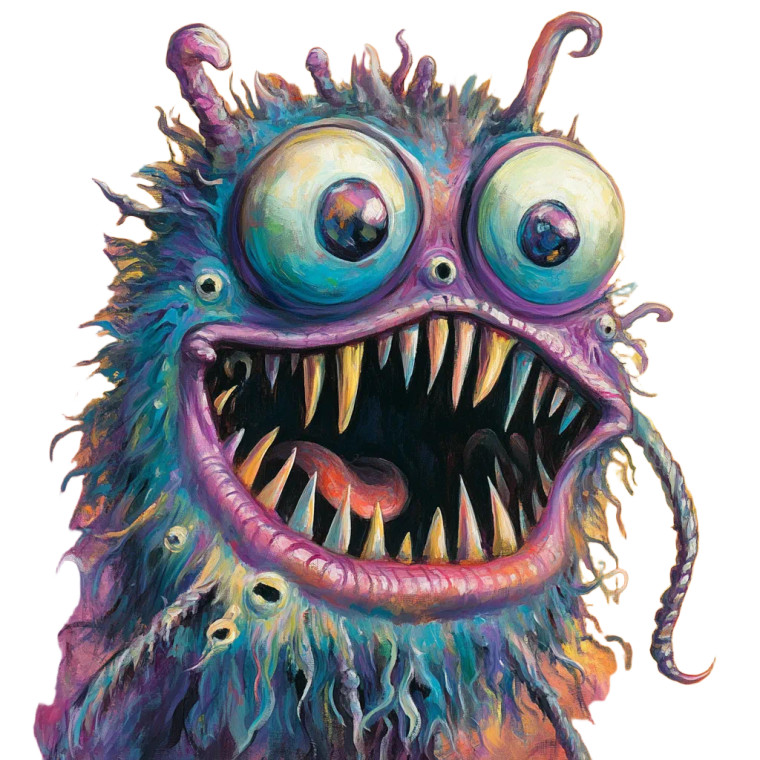 Monster Creation Vinyl Car Decal Sticker – Waterproof & UV-Resistant 8"