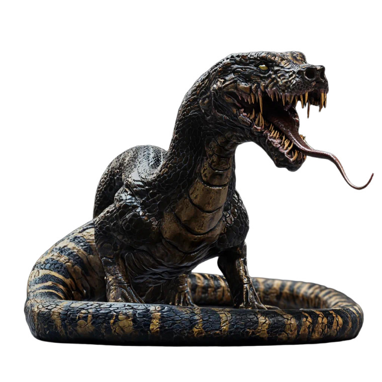 Snake Dog Hybrid Vinyl Car Decal Sticker – Waterproof & UV-Resistant 8"