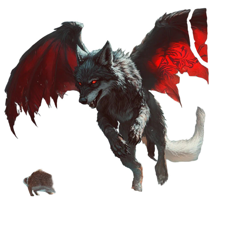 Spirit Wolf Attack Vinyl Car Decal Sticker – Waterproof & UV-Resistant 8"