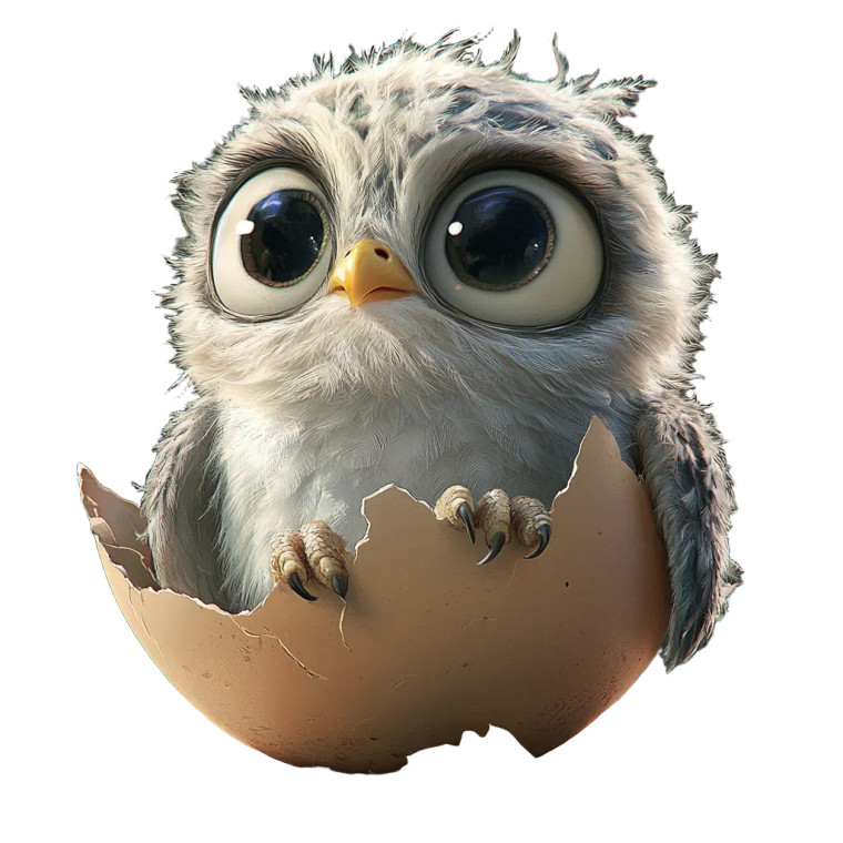 Hatching Baby Owl Vinyl Car Decal Sticker – Waterproof & UV-Resistant 8" Hatching Baby Owl Vinyl Car Decal Sticker – Waterproof & UV-Resistant 8"