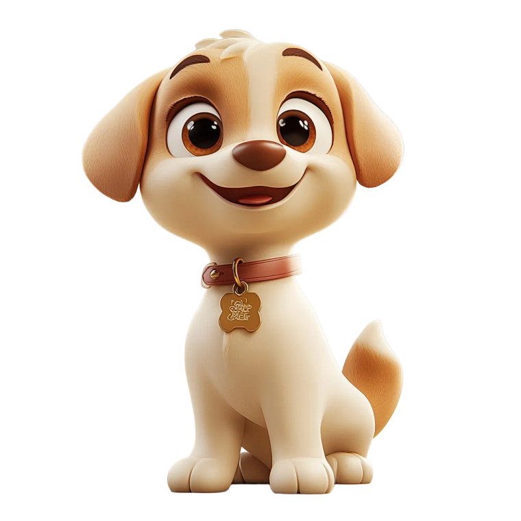 Cute Cartoon Puppy V2 Vinyl Car Decal Sticker – Waterproof & UV-Resistant 8"