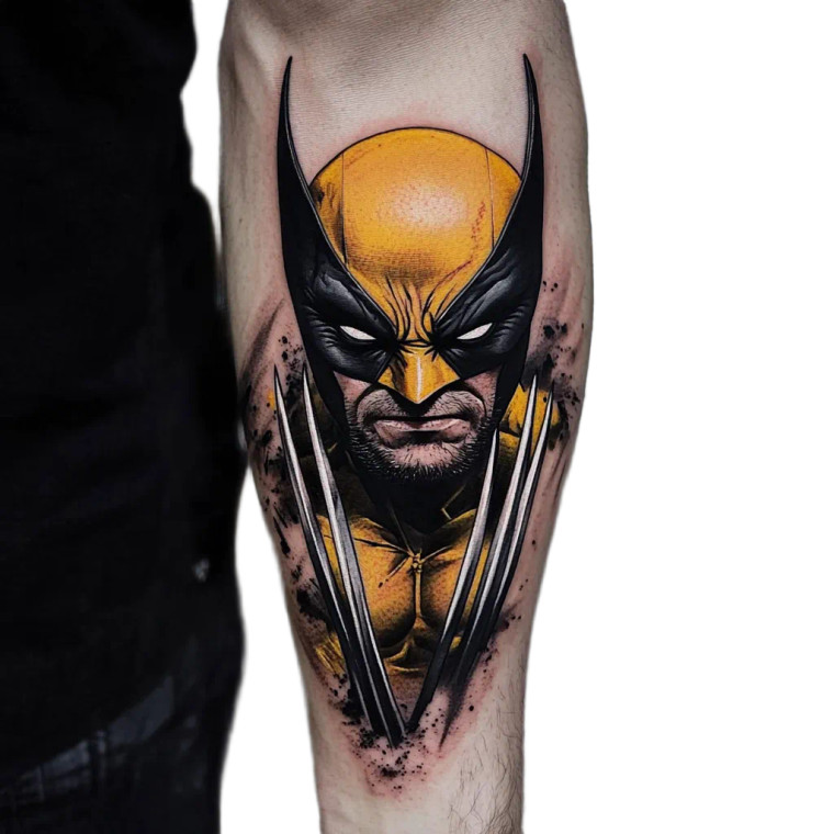 Wolverine Tattoo Vinyl Car Decal Sticker – Waterproof & UV-Resistant 8"