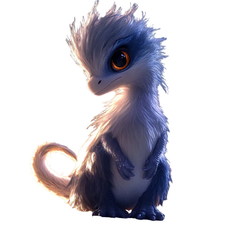 Fluffy Dinosaurs Vinyl Car Decal Sticker – Waterproof & UV-Resistant 8"