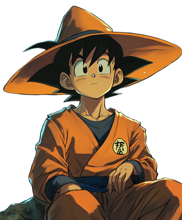 Goku Ghibli Style V3 Vinyl Car Decal Sticker – Waterproof & UV-Resistant 8"