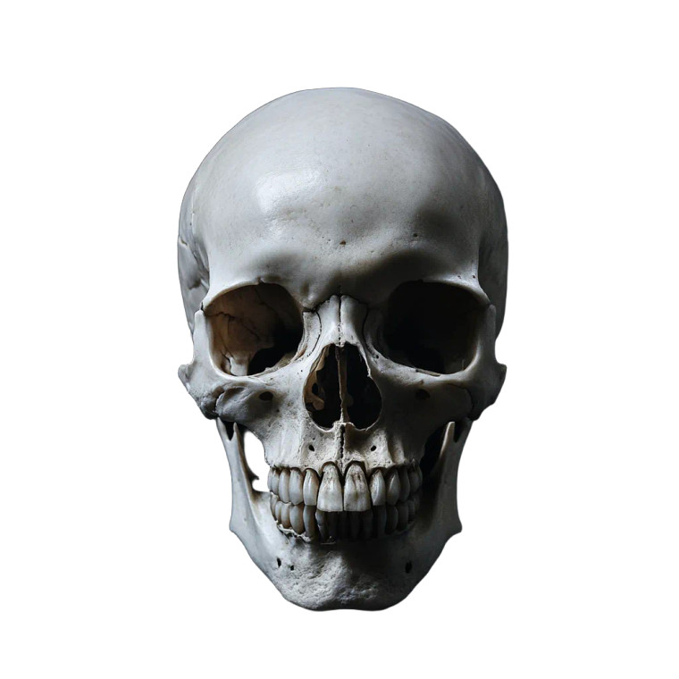 Floating Skull Vinyl Car Decal Sticker – Waterproof & UV-Resistant 8"