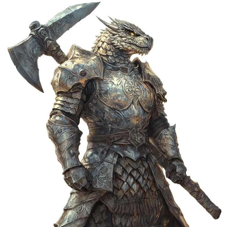 Dragonborn Knight Vinyl Car Decal Sticker – Waterproof & UV-Resistant 8"