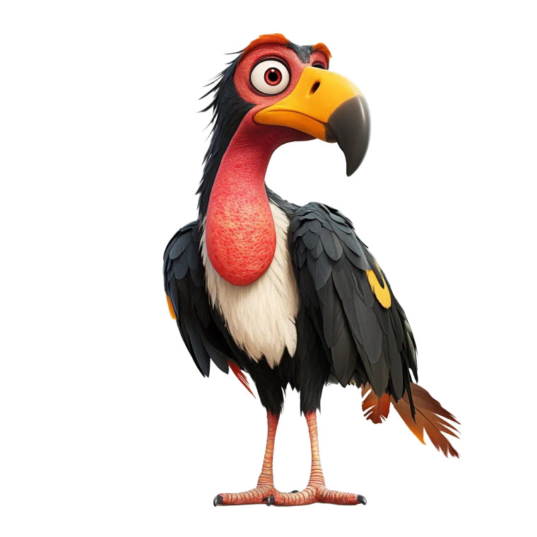 Pixar King Vulture Vinyl Car Decal Sticker – Waterproof & UV-Resistant 8"