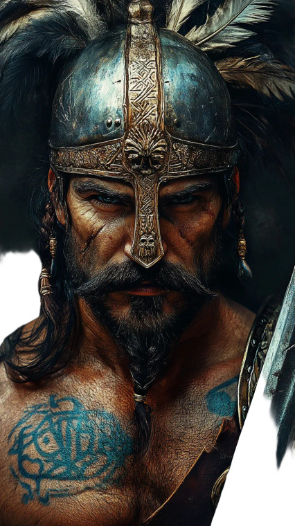 Barbarian Warlord V2 Vinyl Car Decal Sticker – Waterproof & UV-Resistant 8"