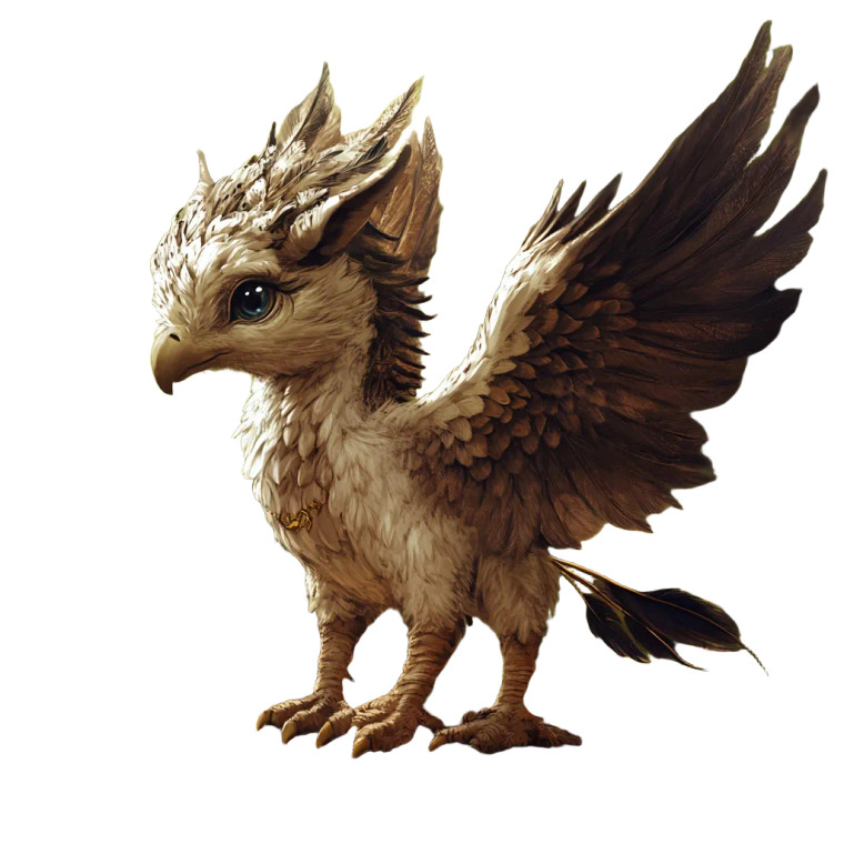 Baby Hippogriff Vinyl Car Decal Sticker – Waterproof & UV-Resistant 8"