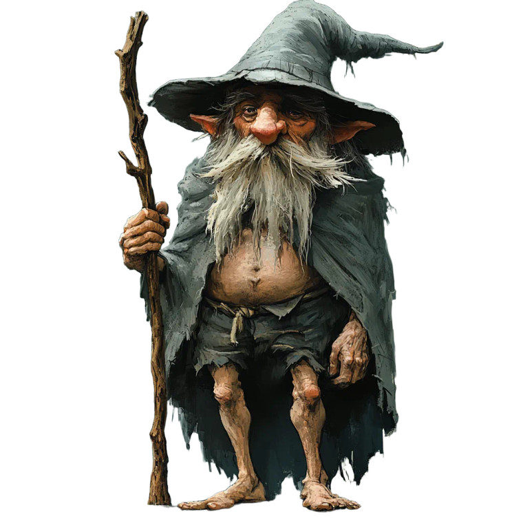 Goofy Wizard Concept Vinyl Car Decal Sticker – Waterproof & UV-Resistant 8"