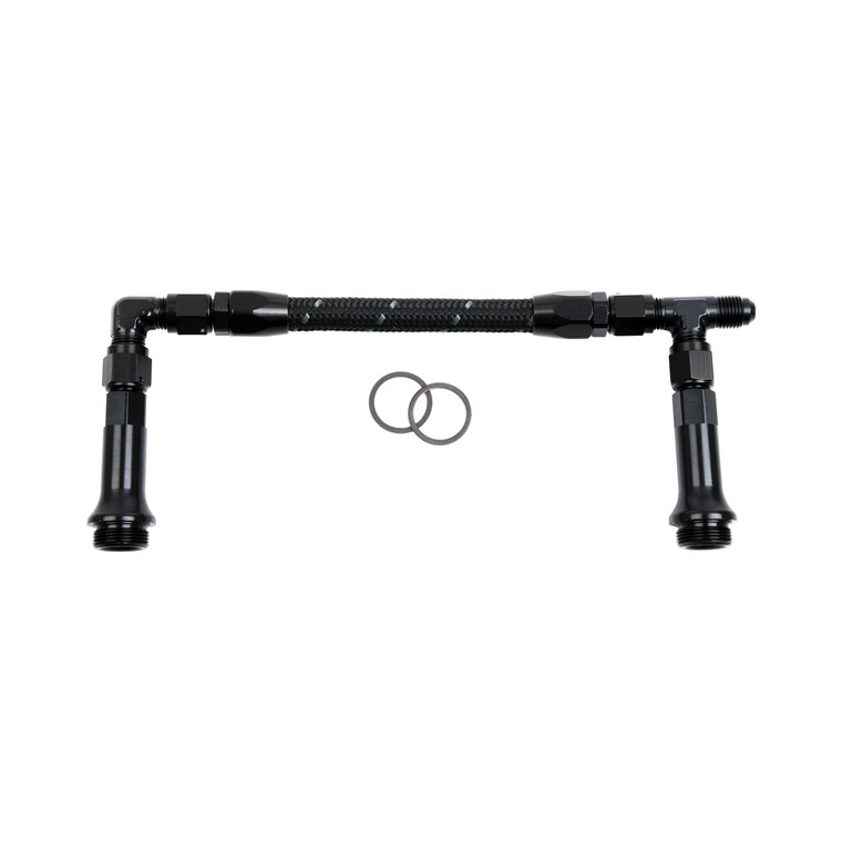 SpeedFX 1/2 Inch Fuel Line | Holley Ultra HP Carb | Black Anodized Hose