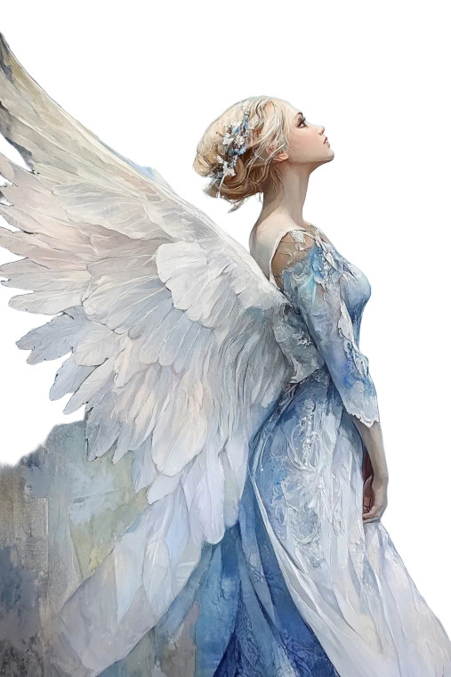 Celestial Seraph V3 Vinyl Car Decal Sticker – Waterproof & UV-Resistant 8"