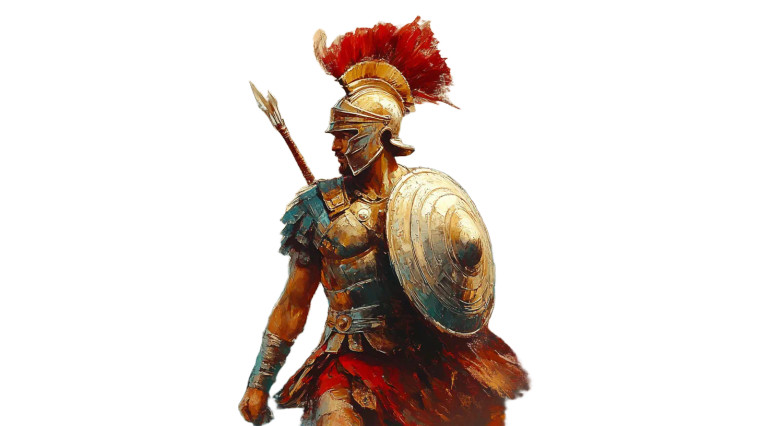 Roman Warrior God V2 Vinyl Car Decal Sticker – Waterproof & UV-Resistant 8"