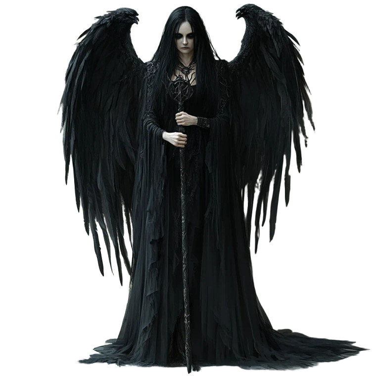 Fallen Angel V29 Vinyl Car Decal Sticker – Waterproof & UV-Resistant 8"