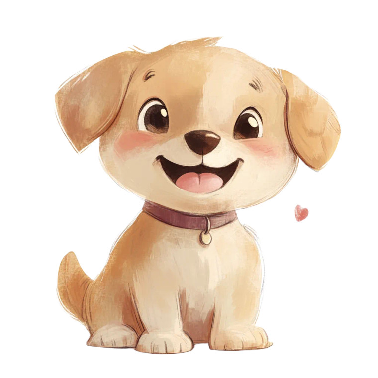 Cute Puppy Character Vinyl Car Decal Sticker – Waterproof & UV-Resistant 8"