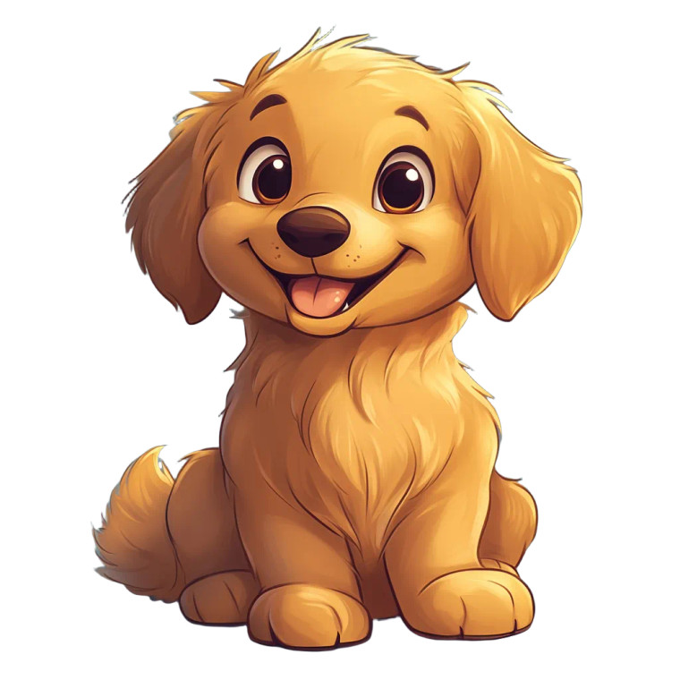 Golden Retriever Plush Vinyl Car Decal Sticker – Waterproof & UV-Resistant 8"