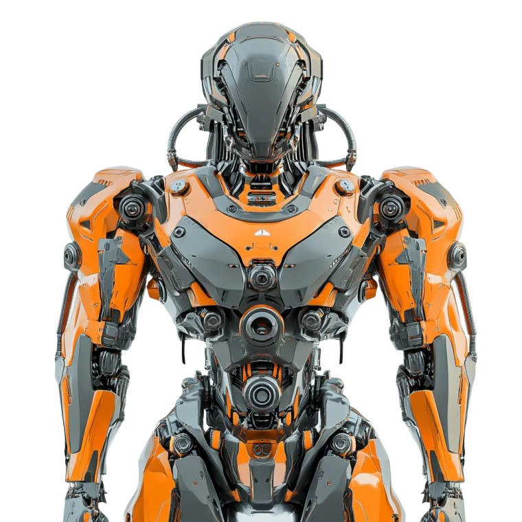 Cyber Robot Vinyl Car Decal Sticker – Waterproof & UV-Resistant 8"