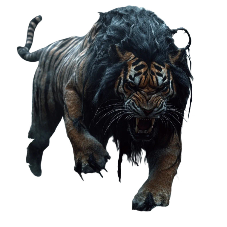 Tiger-Lion Hybrid Vinyl Car Decal Sticker – Waterproof & UV-Resistant 8"