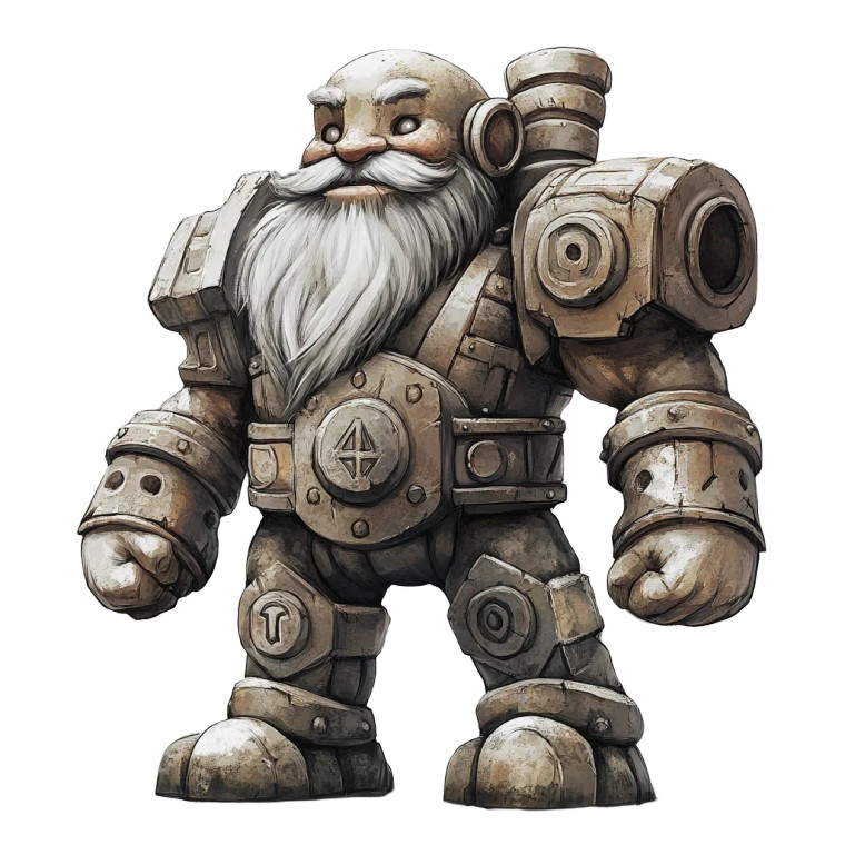 Dwarven Runic Guardian Vinyl Car Decal Sticker – Waterproof & UV-Resistant 8"