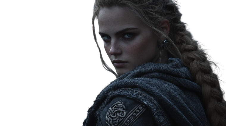 Moonlit Enigmatic Woman Vinyl Car Decal Sticker – Waterproof & UV-Resistant 8"