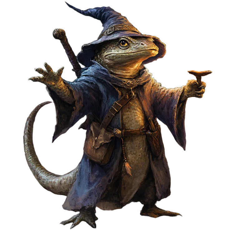 Salamander Wizard Vinyl Car Decal Sticker – Waterproof & UV-Resistant 8"