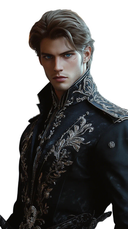 Aristocratic Duke Portrait Vinyl Car Decal Sticker – Waterproof & UV-Resistant 8"