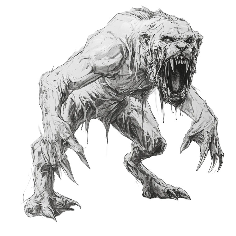 Mutated Lion Human Vinyl Car Decal Sticker – Waterproof & UV-Resistant 8"