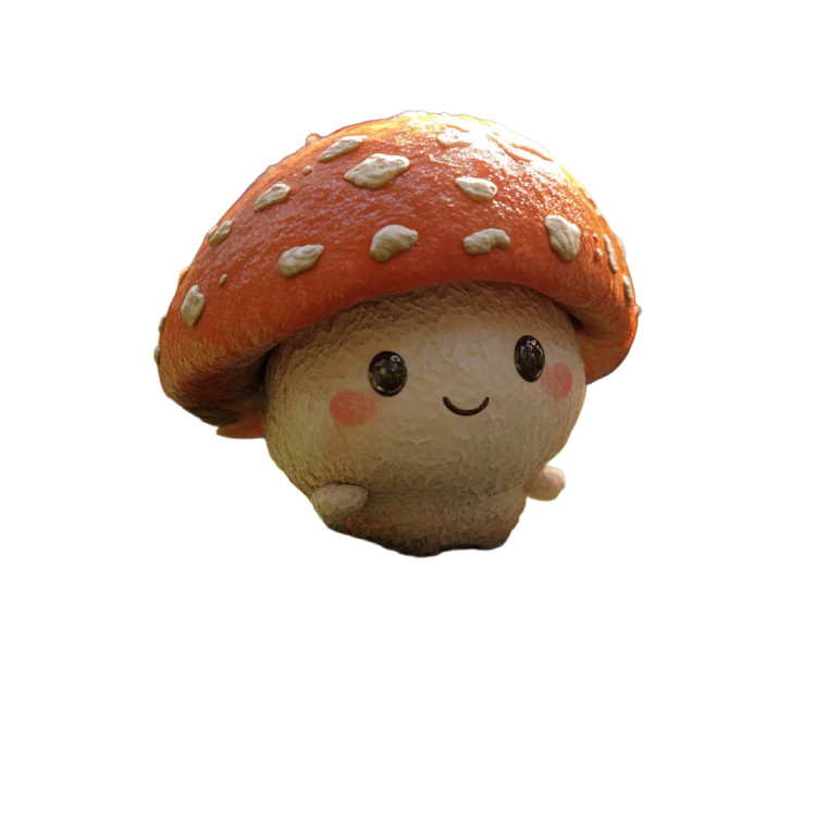 Mushroom Sprite Vinyl Car Decal Sticker – Waterproof & UV-Resistant 8"