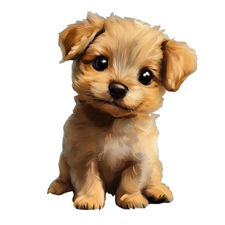 Cute Puppy Vinyl Car Decal Sticker – Waterproof & UV-Resistant 8"