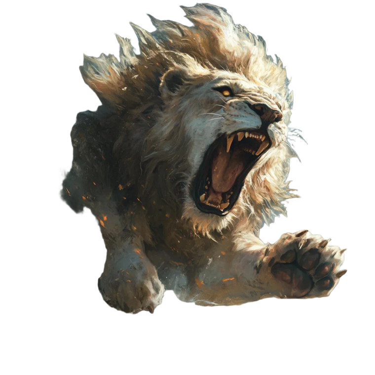 Epic Lion Roar Vinyl Car Decal Sticker – Waterproof & UV-Resistant 8"
