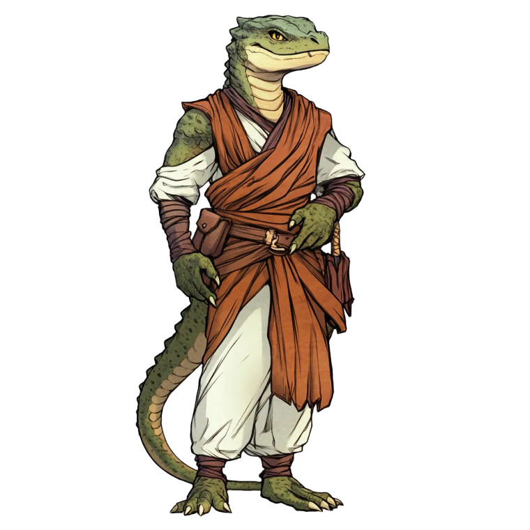 Dragonborn Monk Adventurer Vinyl Car Decal Sticker – Waterproof & UV-Resistant 8"