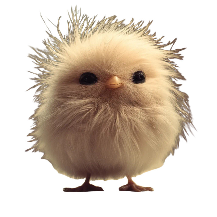 Fuzzy Friend Vinyl Car Decal Sticker – Waterproof & UV-Resistant 8"