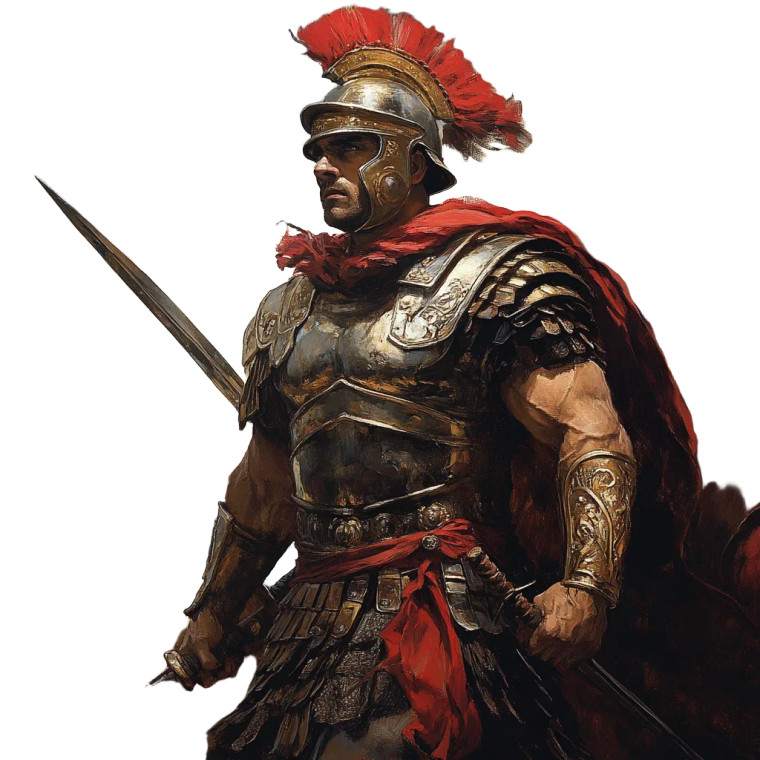 Roman Warrior Attack V3 Vinyl Car Decal Sticker – Waterproof & UV-Resistant 8"