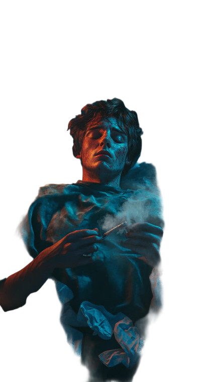 Sick In Bed Vinyl Car Decal Sticker – Waterproof & UV-Resistant 8"