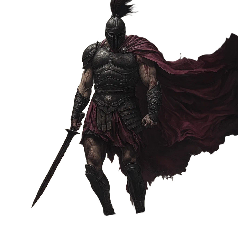 Trojan Warrior V3 Vinyl Car Decal Sticker – Waterproof & UV-Resistant 8"